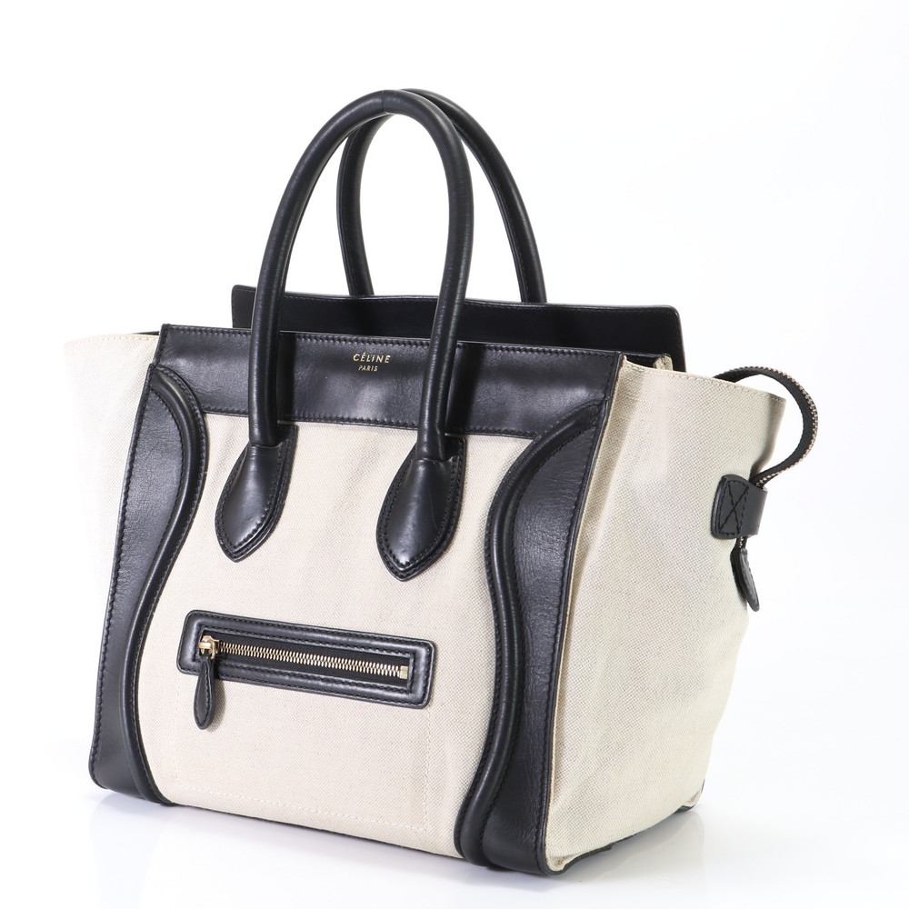 Celine Luggage Mini Shopper Leather Tote Bag - Picture 2 of 13